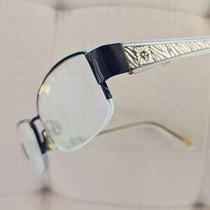 Anne Klein Women Eyeglasses Frame Half Rim Glasses Black AK5003 50[]17 135